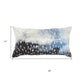 Blue Abstract Lumbar Pillow