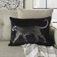 Black Leopard Lumbar Pillow