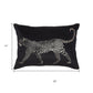 Black Leopard Lumbar Pillow