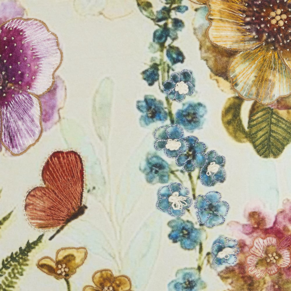 18" Orange White and Green Cotton