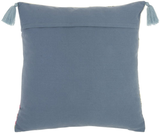 18" Orange White and Green Cotton