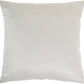 Glam Ivory And Gold Accent Throw Pillow With Beaded Details