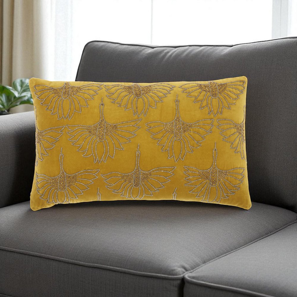 Brilliant Gold Lumbar Pillow