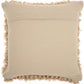 Soft Beige Shag Accent Pillow