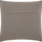 20" Light Gray Cotton Blend Curly Loops Throw Pillow