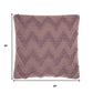 Boho Pale Purple Textural Chevron Throw Pillow