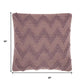 Boho Pale Purple Textural Chevron Throw Pillow