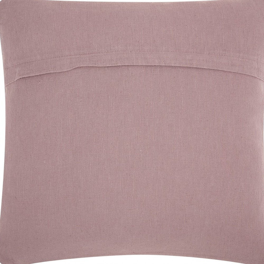 Boho Pale Purple Textural Chevron Throw Pillow