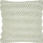 20" Mint Green Striped Throw Pillow With Texture