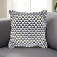 Indigo And Ivory Triangle Design Throw Pillow