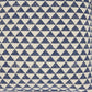 Indigo And Ivory Triangle Design Throw Pillow