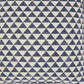 Indigo And Ivory Triangle Design Throw Pillow