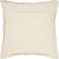 20" Indigo And Ivory Geometric Cotton Throw Pillow