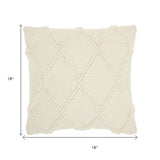 18" Ivory Cotton Blend