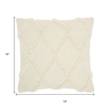 18" Ivory Cotton Blend