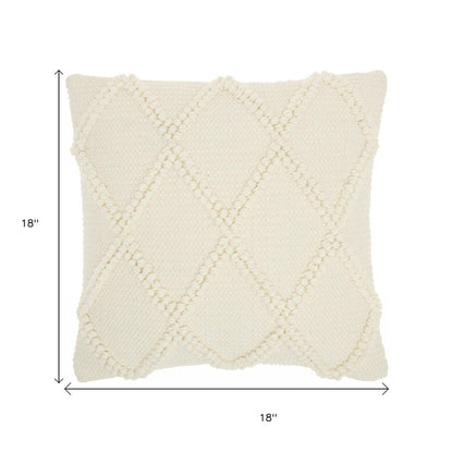 18" Ivory Cotton Blend