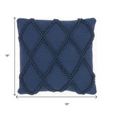 18" Navy Cotton Blend