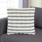 18" Navy Cotton Blend Throw Pillow