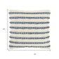 18" Navy Cotton Blend Throw Pillow