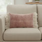 Wide Tasseled Marble Pink Lumbar Pillow