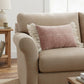 Wide Tasseled Marble Pink Lumbar Pillow