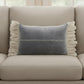 14" X 22" Steel Blue Pillow With Tassels Edges