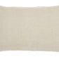 Wide Tasseled Marble Yellow Lumbar Pillow