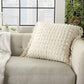 Tassel Detailed White Throw Pillow