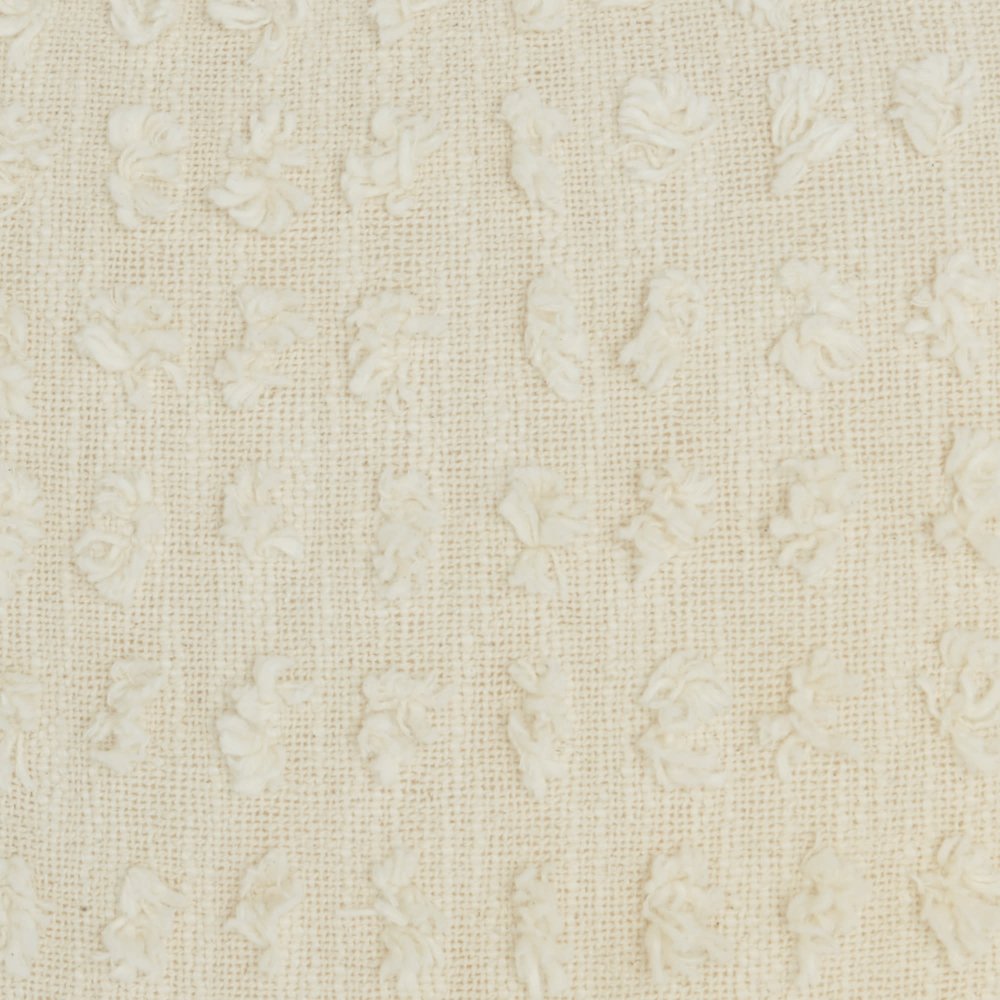 Tassel Detailed White Throw Pillow