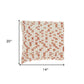14" X 20" Coral and Beige Ribbed Indoor Outdoor Throw Pillow With Texture