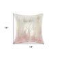 18" Pink Velvet Throw Pillow