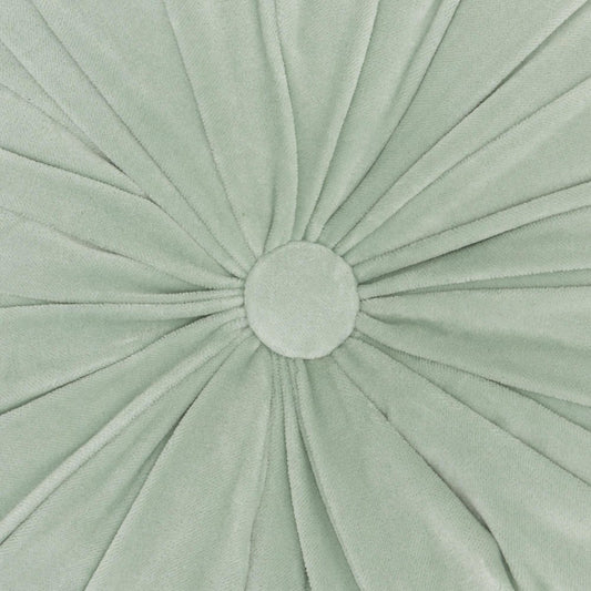 16" X 16" Mint Green Round Velvet