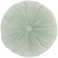 16" X 16" Mint Green Round Velvet