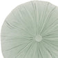 16" X 16" Mint Green Round Velvet