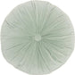 16" X 16" Mint Green Round Velvet