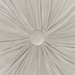 16" X 16" Light Gray Round Velvet