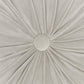 16" X 16" Light Gray Round Velvet