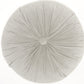 16" X 16" Light Gray Round Velvet