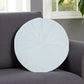 16" Periwinkle Tufted Round Throw Pillow