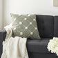 Glamorous Handcrafted Sage Accent Throw Pillow