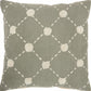 Glamorous Handcrafted Sage Accent Throw Pillow