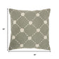 Glamorous Handcrafted Sage Accent Throw Pillow