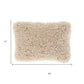 14" X 20" Beige Fabric Lumbar Throw Pillow
