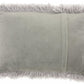 14" X 20" Light Gray Knubby Plush Throw Pillow