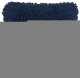 Fluffy Navy Shag Accent Throw Pillow