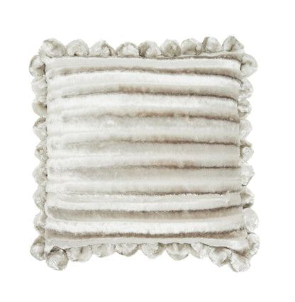 20" Silver Throw Pillow