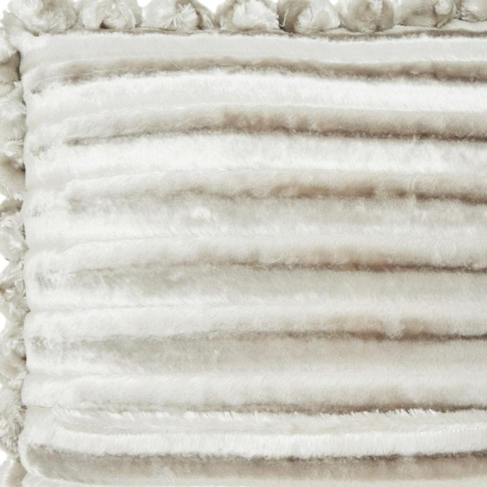 20" Silver Throw Pillow