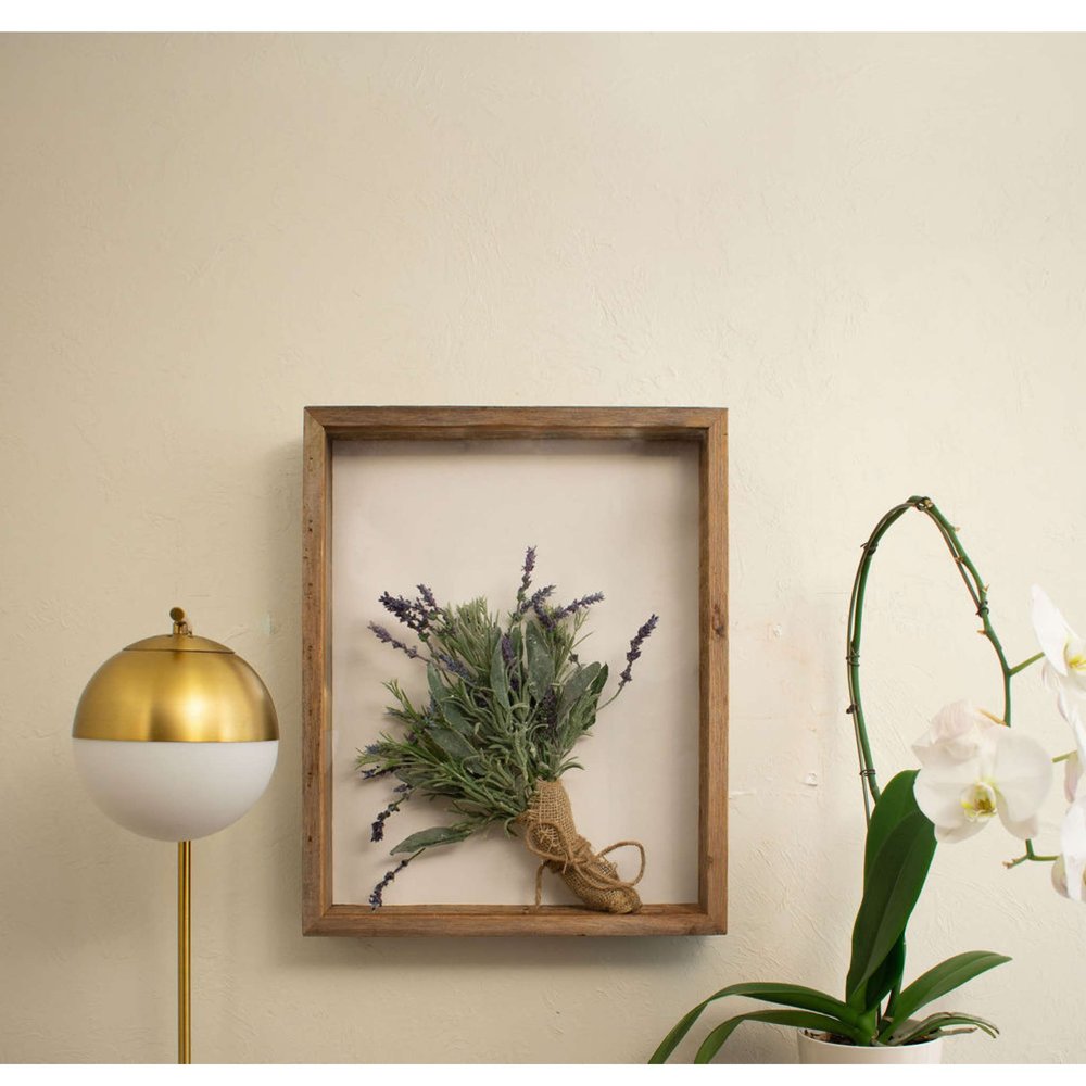 10" x 10" Gray Solid Wood Hanging Picture Frame