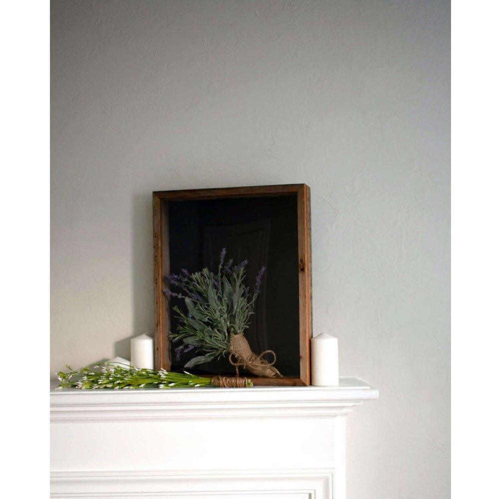 6" x 6" Gray Solid Wood Tabletop Picture Frame