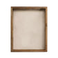 6" x 6" Gray Solid Wood Tabletop Picture Frame
